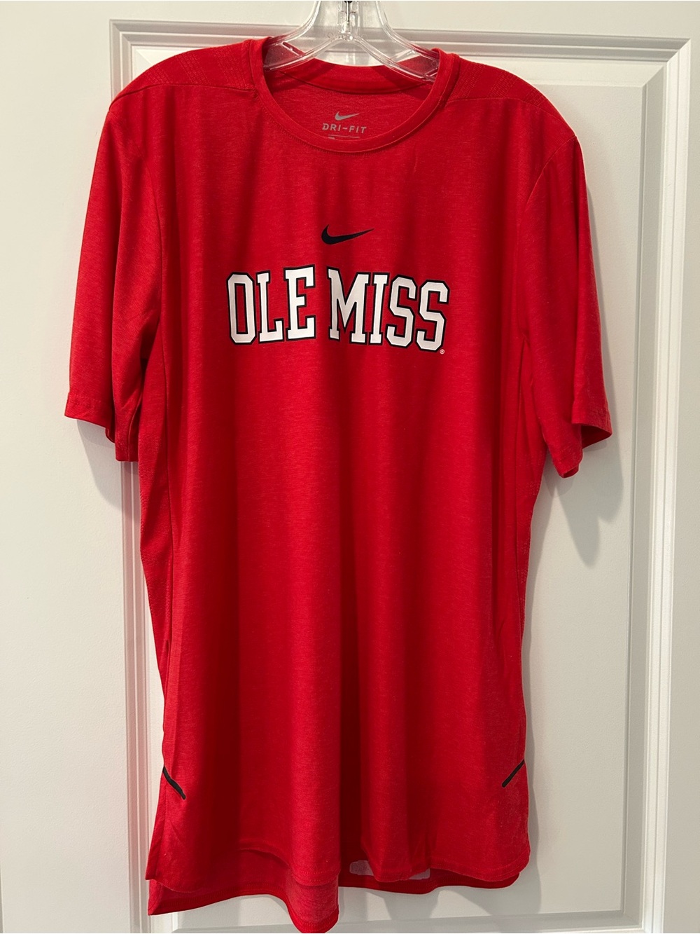 Nike Dri-FIT Ole Miss Red Athletic Tee-Medium
